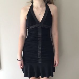 Taboo black ruffle dress.